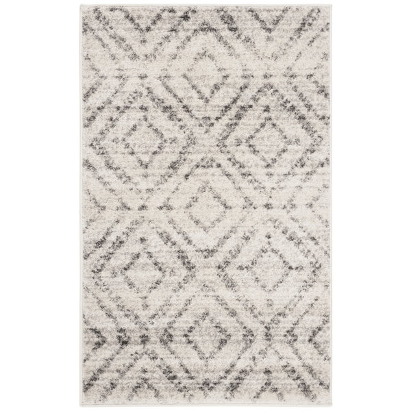 Bloomsbury Market Teppich Holtz in Hellgrau/Grau & Bewertungen | Wayfair.de